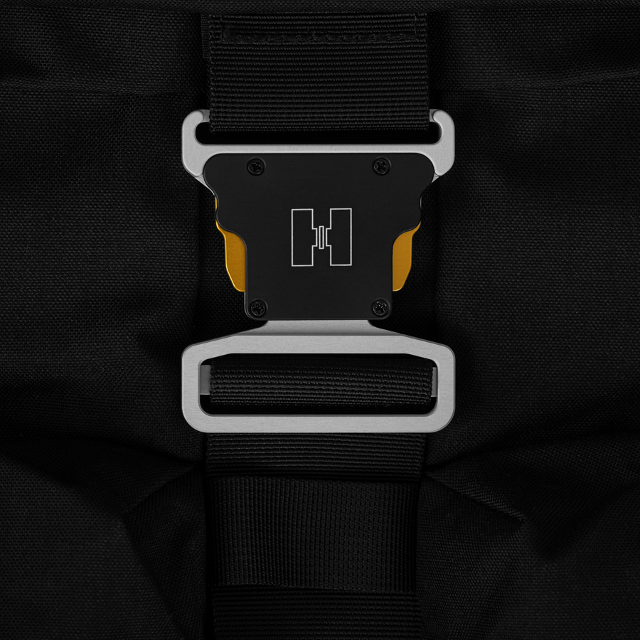 Anodised aluminium buckle
